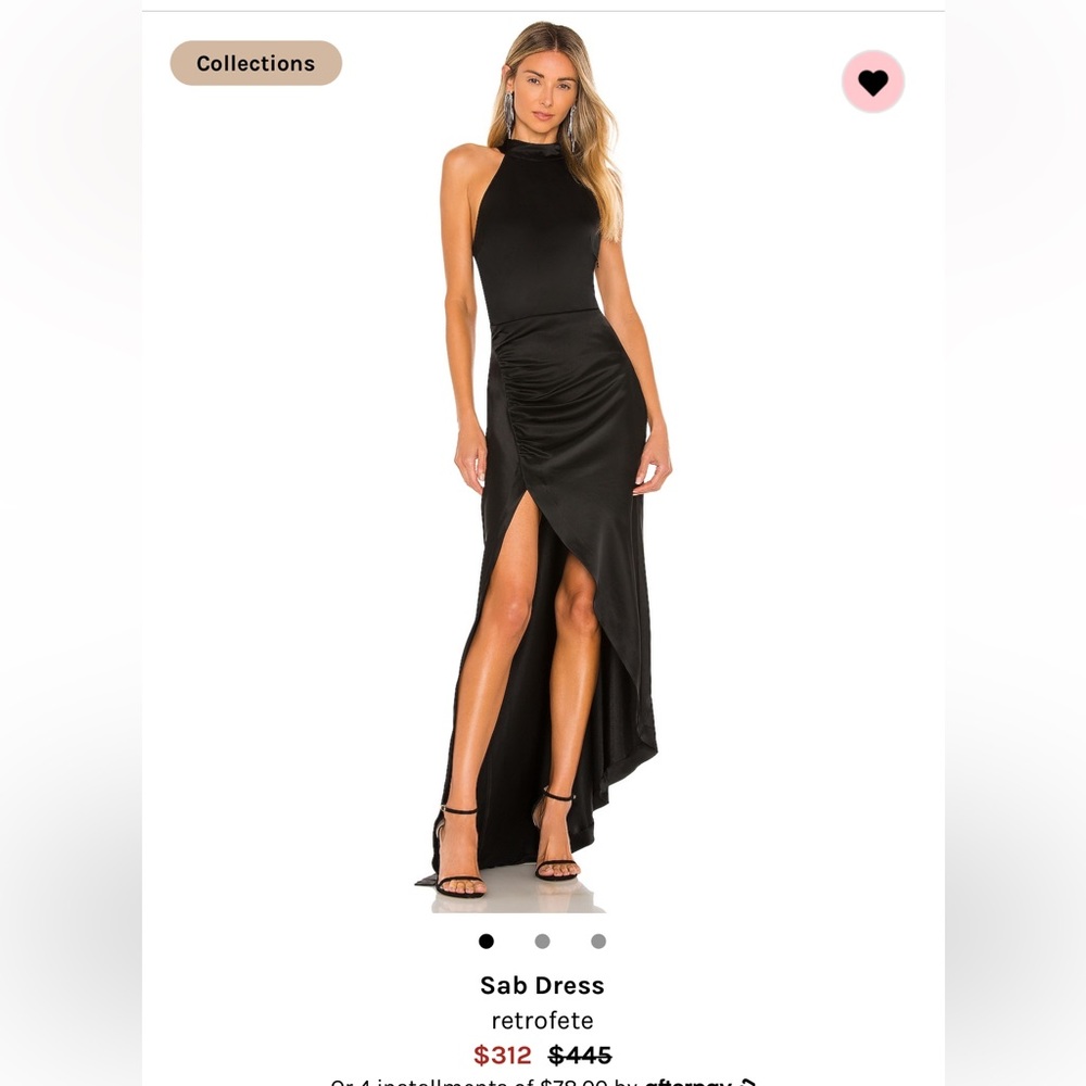 REVOLVE Retrofete Sab black evening gown size medium. Worn once and dry cleaned.